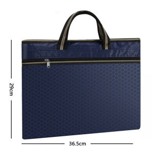 Conference Bag Document Bag Canvas Bag Laptop Case Zipper Business Storage Office Large Capacity