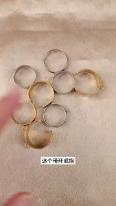 Durable Stainless Steel Rings Settings DIY Open Finger Rings Accessories Versatile Jewelry Component Customizable Crafts