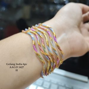 Gelang Keroncong India ISI 4 / ISI 6 / Bollywood india / gelang warna AAGD1427