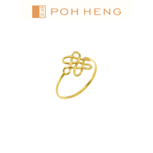 Poh Heng Jewellery 22K Eternity Knot Ring in Yellow Gold[Price By Weight]