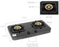 Bếp ga đôi Electrolux ETG7286GKR Chính hãng 100% trưng bày mới 99% - tiết kiệm gas có hệ thống ngắt gas tự động - chống cháy nổ an toàn. 