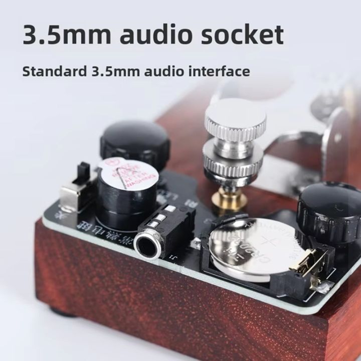 K-8 Hand Manual Training Key CW Morse Code Keyer Shortwave HF Sound and ...
