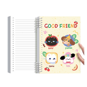 A 5 B5 Cartoon Stationery Notebook Lovely Journal Notepads School Office Supplies Spirals Notebook For Work Study