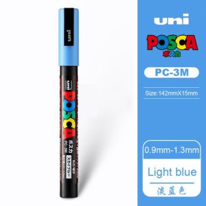 1PC Uni đánh dấu đánh dấu PC-3M (posca) Pop Áp phích quảng cáo chống nước văn phòng tranh vẽ học sinh vẽ bàn tay Anime