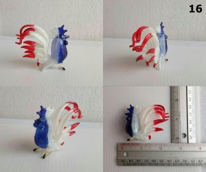 แก้วเป่ามือ ฟิกเกอร์สัตว์เลี้ยง ฟิกเกอร์หมา หมู เป็ด ของขวัญ Handmade ของแต่งบ้าน No.31-2