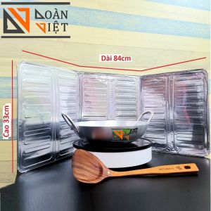 Tấm Chắn DẦU MỠ Tiện Dụng cho bếp làm VÁCH NGĂN CHỐNG VĂNG DẦU MỠ chắn gió tránh cháy AN TOÀN. Sử dụng ĐA NĂNG Chất liệu Nhôm gọn nhẹ dễ vệ sinh tái sử dụng nhiều lần