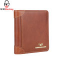Royal Bagger RFID Vintage Short Wallets for Men Genuine Leather Card Holder Simple Thin Bifold Wallet 3001. 