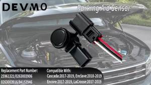 23428268 Parking Aid Sensor with Connector Plug Pigtail Wire Harness Compatible with EnclaveEncore Regal SportbackRegal TourxCt6CtsEscaladeXt5Xts