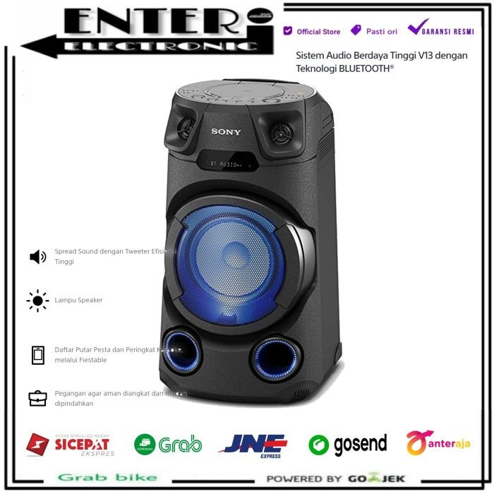 SONY MHC-V13 SPEAKER PARTY PORTABLE KARAOKE BLUETOOTH MHCV13 MHC