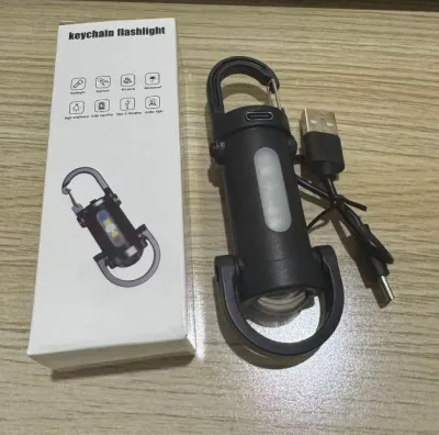 Hot-Selling Multi-Functional Keychain Light Outdoor Portable Mini Emergency LED Work Light Camping Flashlight