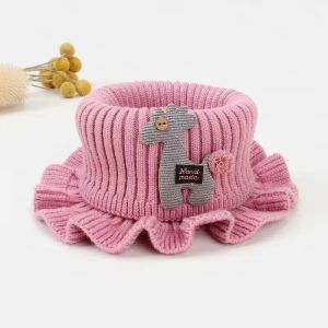 Khăn Len cho bé gái - Khăn len Hình Cánh Hoa Giữ Ấm Cổ Cho Bé