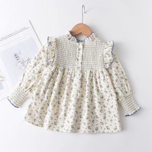 Bear Leader Toddler Baby Flowers Clothes Girls Kid Floral Blouses New Spring Autumn Ruffles Shirts Children Casual Clothing Girl Blouse 1 5Y