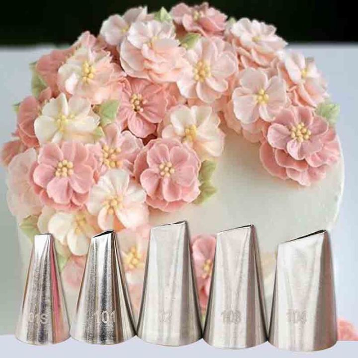 101S/101/102/103/104 Pastry Icing Piping Cake Nozzles Rose Flower