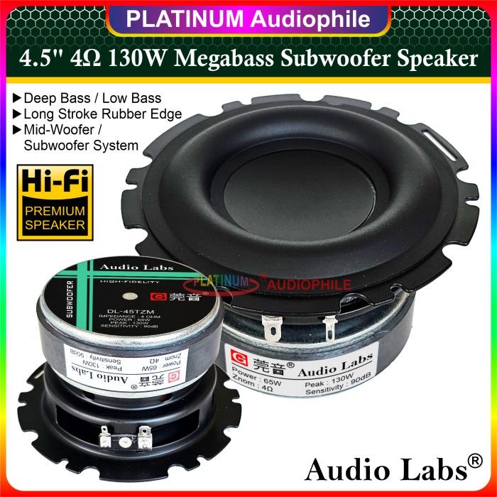 Speaker Inch Subwoofer Woofer MEGABASS ohm Hifi Audio