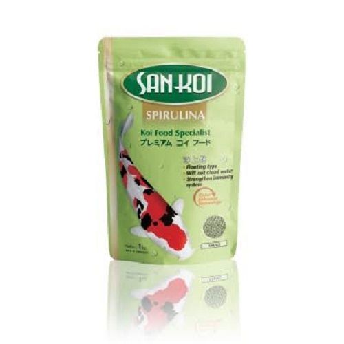 Pelet Ikan Mas Koi, Koki, Komet dll San Koi Sankoi Spirulina Cplor Enhancer  Size Medium isi kg Lazada Indonesia
