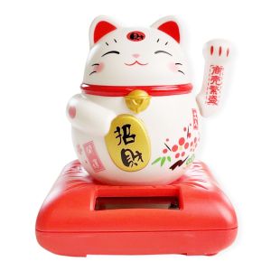 Pinky Bee Dekorasi Kucing Goyang Lucky Cat Solar Cell 68220