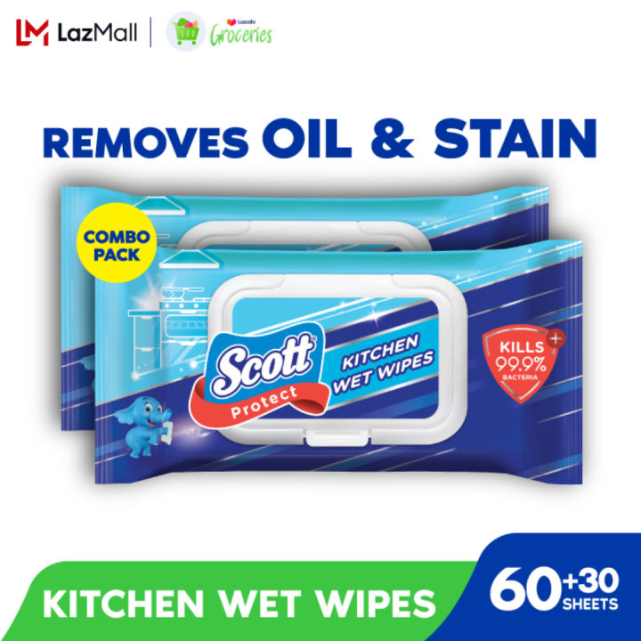 Kitchen wet clearance wipes