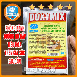 DOXYMIX 50g-NANOVET an toàn trộn hỗ trợ phòng bệnh vật nuôi PET-698