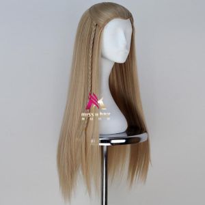 Hobbit las Greenleaf las Braid Long Straight Hair cosplay Anime Halloween Ball Wig