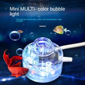 Mini aquarium led oxygen bubble light goldfish tank lighting decoration oxygen light