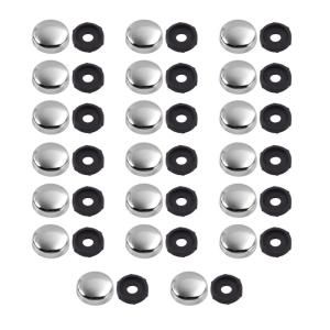 20Pcs Mirror Fixing Screws Plastic Washers 16mm Mirror Screws Caps Decorative Nail Screw Cover Fastener Easy to Use