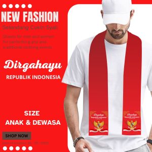 Cukin Dirgahayu Republik Indonsia / Selendang 17 agustus / Bisa Costum