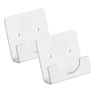 2Pieces Multipurpose Adhesive Shower Rod Retainer Ideal for Bathrooms and Kitchens Applications Hardware Daily Use