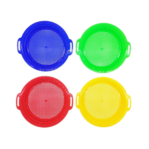 4 Pieces Durable Sand Sieves For Children Beach Play Ideal For Sand Digging And Water Game