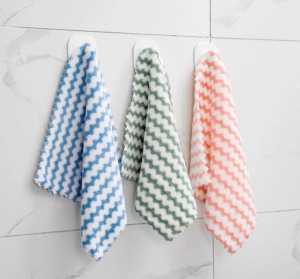 [6PCS] Kain Lap Piring Dapur Anti Minyak Kain Microfiber Lap Cuci Piring Serbaguna Per 6pcs