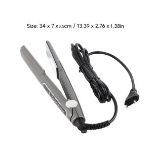 Hair Straightening Ceramic Iron Hair Straightener Multigear Adjustment 480 Degrees Fahrenheit Hair Straightening Ceramic Iron