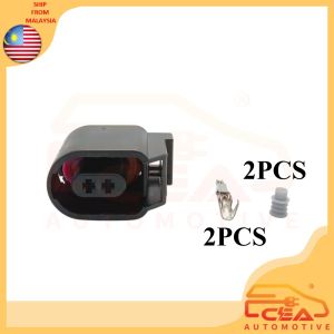 1PCS 2 PIN 6E0973702 VW VOLKSWAGEN AUDI VAG SEAT SKODA ABS WHEEL SPEED SENSOR SOCKET 2pin