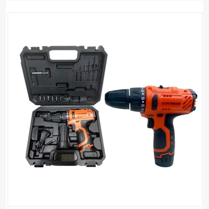 Fixman R7101-1B Cordless Drill 12V Set Mesin Bor Drill 12V Untuk