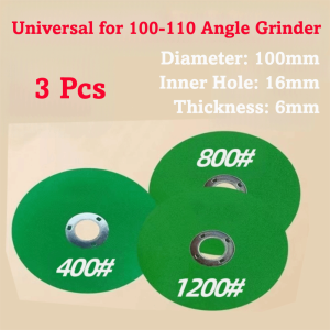 MUSASI 3pcs Ultra-Fine Sharpening Grinding Wheel Wear-Resistant Hard Grinding Fine Grinding Wheel Practical Fine Poli Polishing Disc Angle Grinder