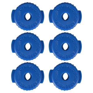 6 Pack Silicone Cymbal Locking Nuts Drum Cymbal Fasteners Quick Releasing Silicone Texture for Percussion Replacement
