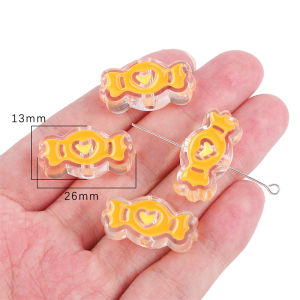 4pcs/Bag Random Mixed Candy Color Enamel Butterfly Flower Bee Sweet Cute Charm Beads For Necklace Bracelet DIY Jewerly Craft Making Accessories