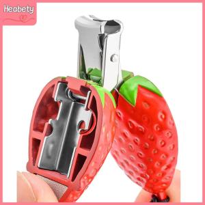 【Heabety】 Mini Foldable Nail Clipper Finger Toe Cutter Stainless Steel Portable Keychain