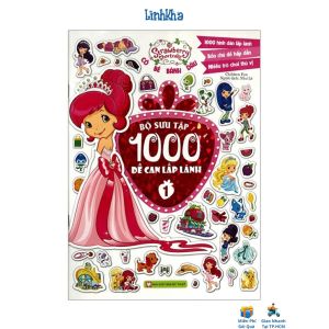 Sách Sticker Cô Bé Bánh Dâu - Bộ Sưu Tập 1000 Đề Can Lấp Lánh (Tân Việt)