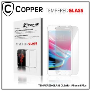 iPhone 8 Plus - COPPER TEMPERED GLASS FULL CLEAR Anti Gores