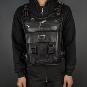 Tas Dada Ukuran Besar Polo Amstar Bahan Kulit PU Leather Wateproof Tas Dada Chest Bag Tas Selempang Dada Tas Pria Tas Rompi