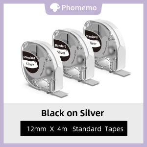 Plastic Label Sticker Ribbon Tape For Phomemo P12/P12Pro Printer12mm x 4m3PCS Per Box