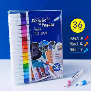 Bút Màu Acrylic Marker Cao Cấp Màu Sắc Tươi Sáng - Bút Lông 12/36/48/60 Màu