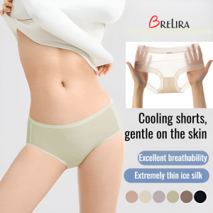 【SINGABRALETTE】Ultra-Thin Ice Silk Seamless Panties Women Breathable Underwear Quick Drying Cotton Soft Lingerie內褲