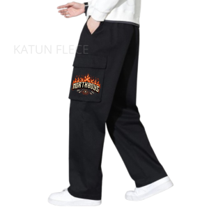 Celana Cargo Panjang Pria Sutra es loose cargo pants Fashion cargo hitam Celana cowok korean style oversize celana kargo pria