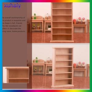 xuhaiy 1:12 Dollhouse Miniature Bookshelf Bookcase Model Storage Cabinet Locker Ornament Furniture Decor Toy