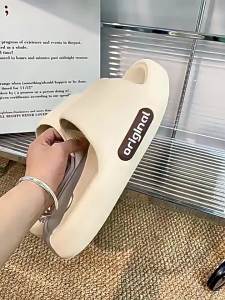 2025 Summer New Thick-Soled Slippers For Men Indoor Home Bathroom Non-Slip CoupleS Sandals For Women