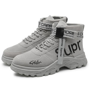 UCMVZO Motorcycle Martin Boots for Men Supr Fashion Mens Boots High-top Outdoor