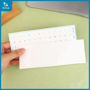 【PkYeG】 [ภาษารัสเซีย] สติกเกอร์ติดฟิล์มคีย์บอร์ดแบบฉีกเป็นแผ่นสติกเกอร์กุญแจสำหรับแล็ปท็อปสติกเกอร์แกะสลักด้านข้างอเนกประสงค์ฟิล์มเดี่ยว