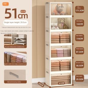 [SG Local Stock] Foldable Cabinet Clothes Storage Space Saving Drawers Organizer Dustproof