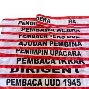 Paket selempang petugas upacara isi 10 pcs/12 pcs/15 pcs ready siap kirim