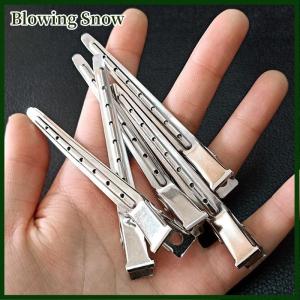 Blowing 10pcs Hair Care Clips Stainless Steel Hairdressing Sectioning Clips Clamps For Hairdressing Tools